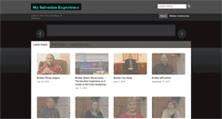 Desktop Screenshot of mysalvationexperience.com